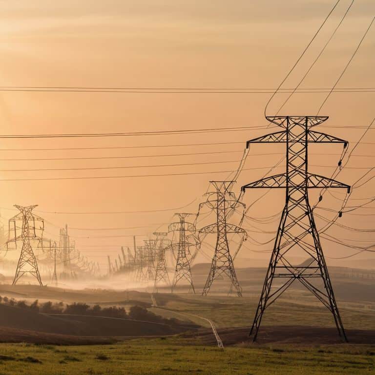 How a power grid works diagram