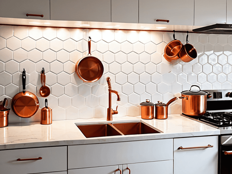 Rental Friendly Backsplash option installed