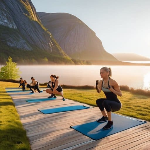 Flow Yoga Nordic sunrise pop-up